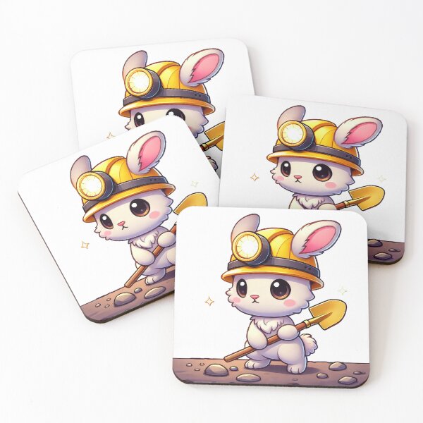Item preview, Mining Rabbit with Golden Shovel designed and sold by MTCHARMY.
