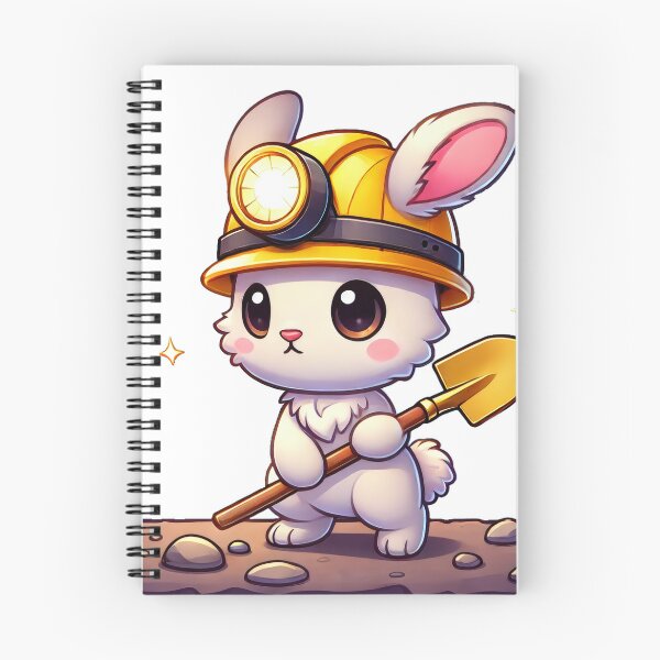 Item preview, Mining Rabbit with Golden Shovel designed and sold by MTCHARMY.