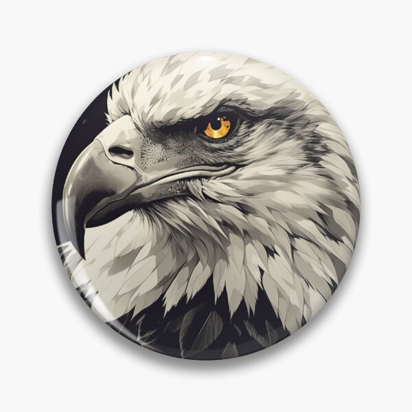 Artikelvorschau, Weißkopfseeadler, Ruhiger Weißkopfseeadler, Schöner Weißkopfseeadler entworfen und verkauft von PatternFly.
