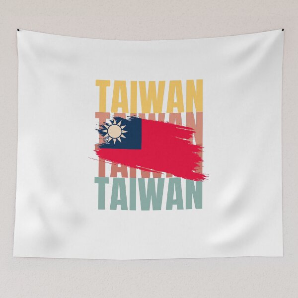 Item preview, TAIWAN RETRO FLAG designed and sold by AsianWalking.