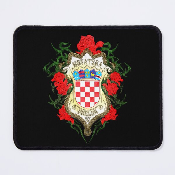 Item preview, Coat Of Arms With Roses And The Name Of The City "Prelog" designed and sold by MC Art Studio.