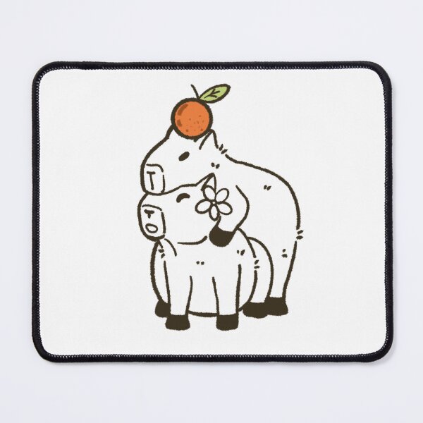 Item preview, Two capybaras in love designed and sold by poonzapoon.