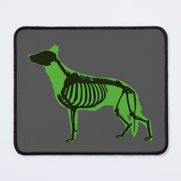 Item preview, Neon Green Halloween German Shepherd Skeleton designed and sold by harmopiavu.