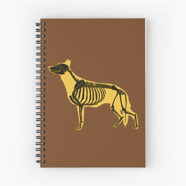 Item preview, Neon Yellow Halloween German Shepherd Skeleton designed and sold by harmopiavu.