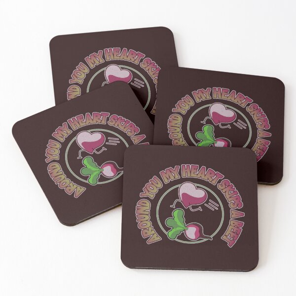 Item preview, Around You My Heart Skips a Beet Silly Cartoon Quote designed and sold by CRHPOD20.