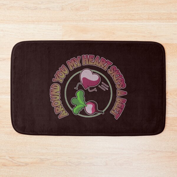 Item preview, Around You My Heart Skips a Beet Silly Cartoon Quote designed and sold by CRHPOD20.