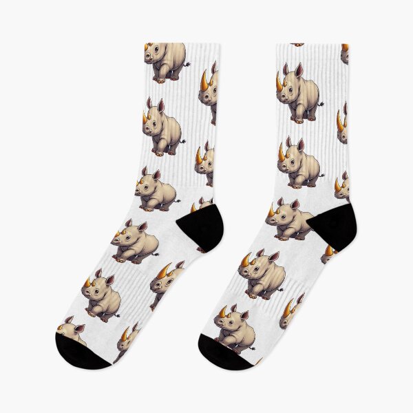 Item preview, Funny and Cute Anime White Rhino designed and sold by ThreeftlyPicks.