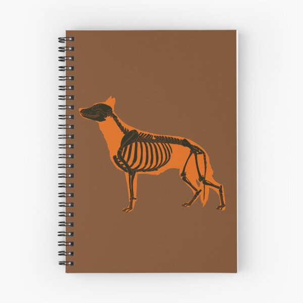 Item preview, Neon Orange Halloween German Shepherd Skeleton designed and sold by harmopiavu.