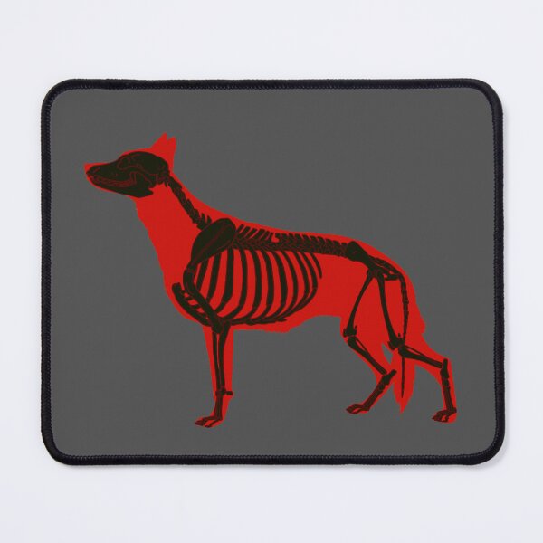 Item preview, Neon Red Halloween German Shepherd Skeleton designed and sold by harmopiavu.
