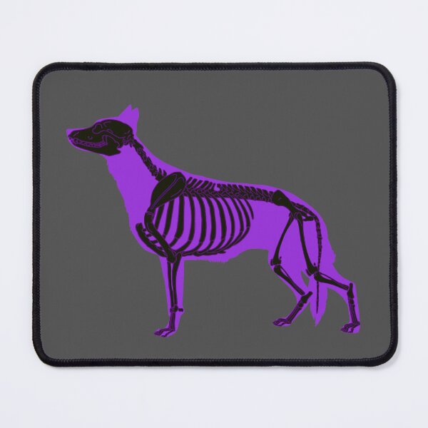 Item preview, Neon Purple Halloween German Shepherd Skeleton designed and sold by harmopiavu.