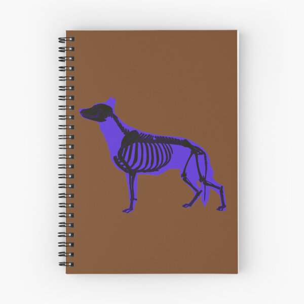 Item preview, Neon Dark Blue Halloween German Shepherd Skeleton designed and sold by harmopiavu.
