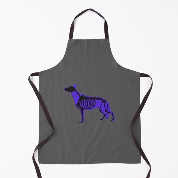 Item preview, Neon Dark Blue Halloween German Shepherd Skeleton designed and sold by harmopiavu.