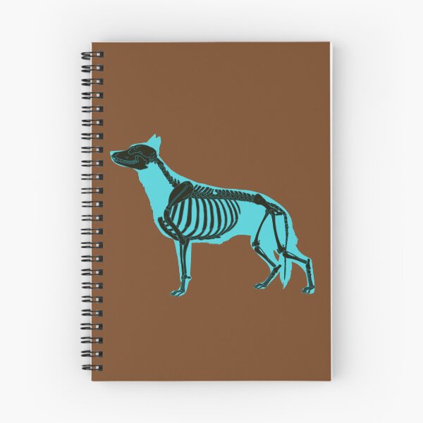 Item preview, Neon Light Blue Halloween German Shepherd Skeleton designed and sold by harmopiavu.