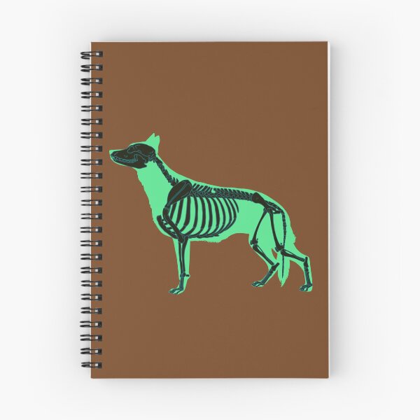 Item preview, Neon Sea Foam Green Halloween German Shepherd Skeleton designed and sold by harmopiavu.