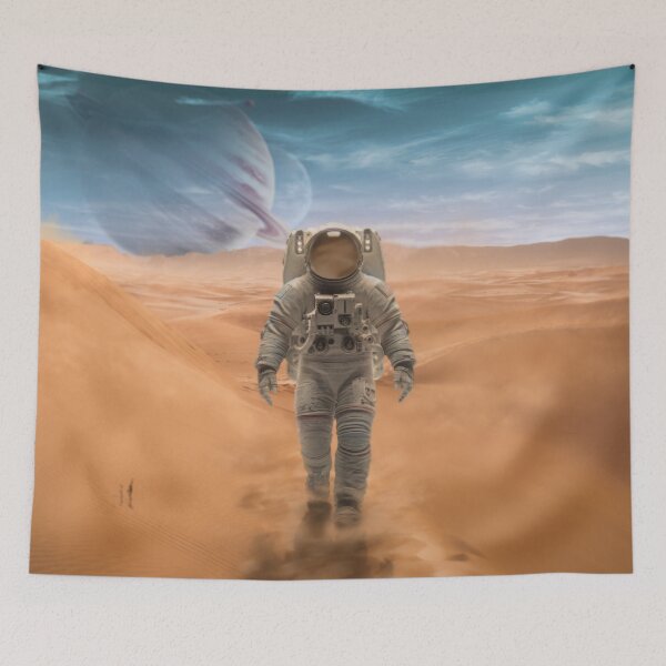 Item preview, Astronaut in Desert Planet designed and sold by Cosmic-Vague.