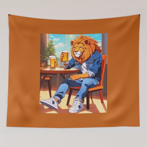 Item preview, Lion in cafe designed and sold by PierreAlbijanic.