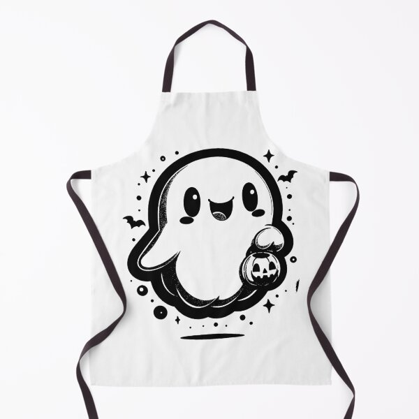 Item preview, Cute Ghost with Halloween Treat designed and sold by Thai Vibe Studio.