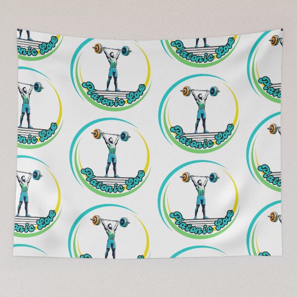 Item preview, Platonic Love Power Lift Minimalist Gym Strength Illustration designed and sold by BeatyinChaos.