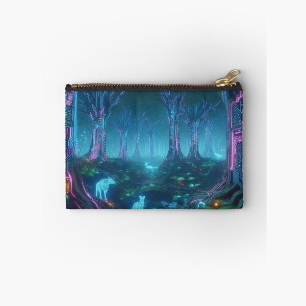 Item preview, cyberpunk forest art designed and sold by Dominika Farkašová.