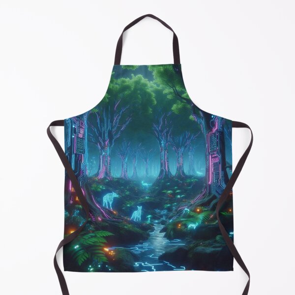 Item preview, cyberpunk forest art designed and sold by Dominika Farkašová.