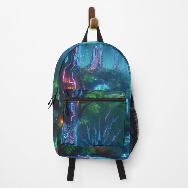 Item preview, cyberpunk forest art designed and sold by Dominika Farkašová.