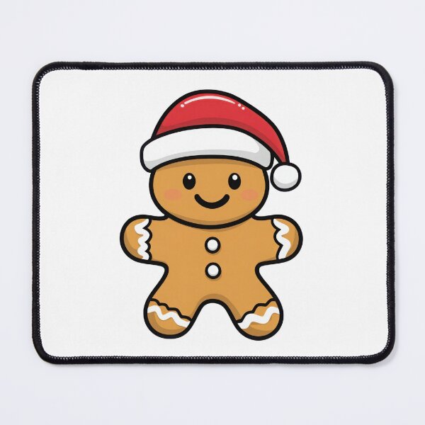 Item preview, Gingerbread Man with Santa Hat designed and sold by KallyDe.