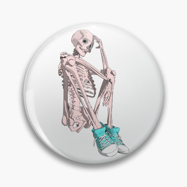 Item preview, Skeleton wearing sneakers designed and sold by m-yoga-store.