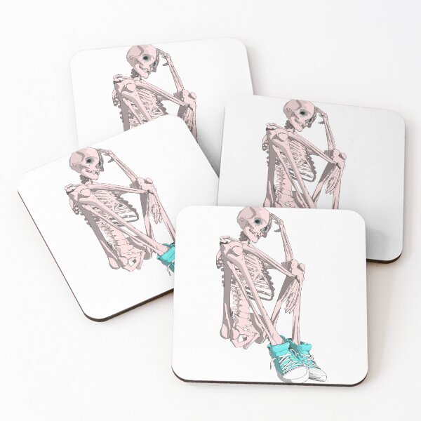 Item preview, Skeleton wearing sneakers designed and sold by m-yoga-store.