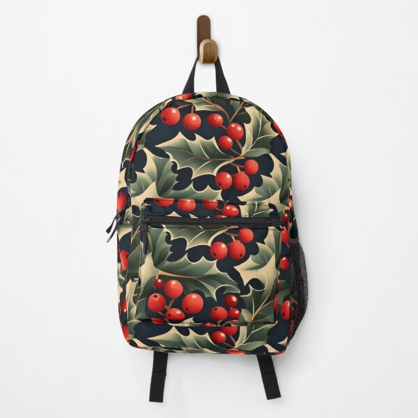Item preview, holly leaves, red berries, and festive ribbons designed and sold by Nalinthip.
