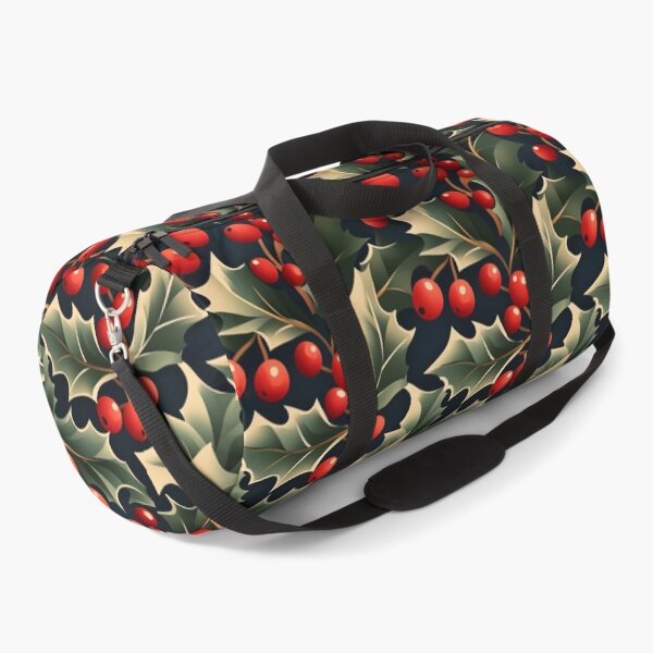 Item preview, holly leaves, red berries, and festive ribbons designed and sold by Nalinthip.