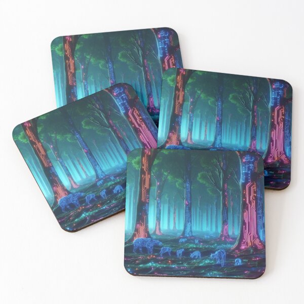 Item preview, neon forest design designed and sold by Dominika Farkašová.