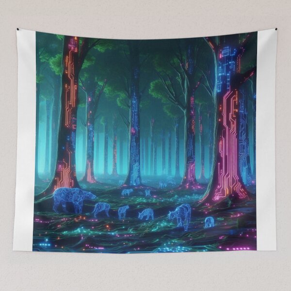 Item preview, neon forest design designed and sold by Dominika Farkašová.