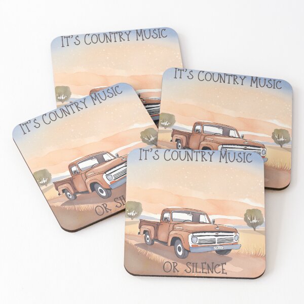 Item preview, It's Country Music Or Silence designed and sold by CoastandCountry.