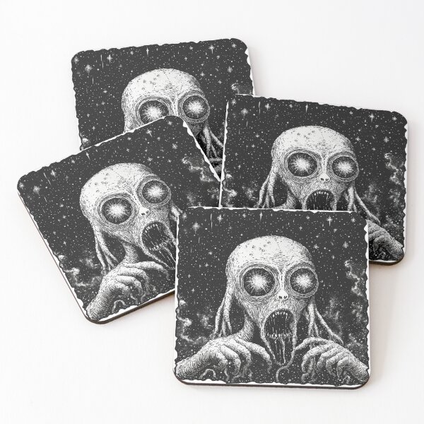 Item preview, Screaming Alien Extra Terrestrial Being designed and sold by PitchBlackIcon.