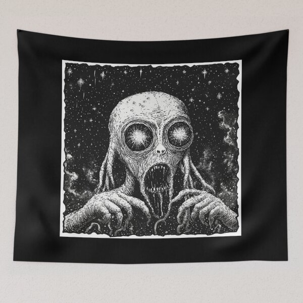Item preview, Screaming Alien Extra Terrestrial Being designed and sold by PitchBlackIcon.