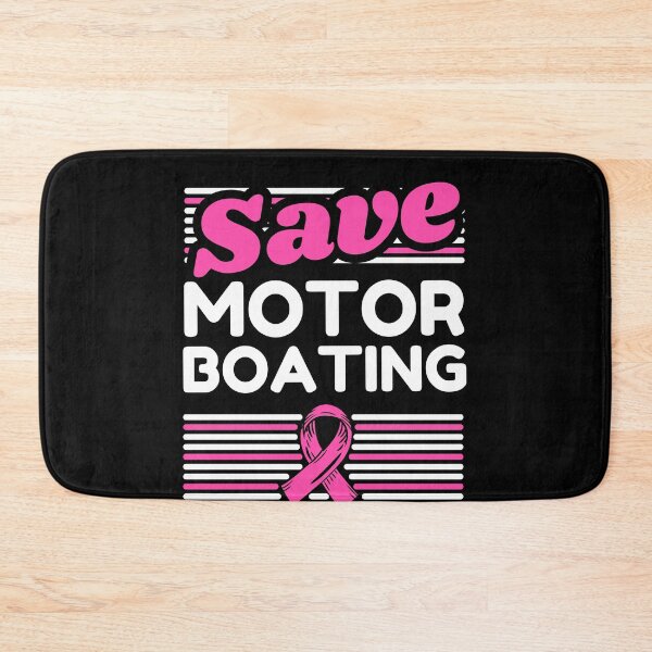 Item preview, Save Motor Boating Design Funny Breast Cancer Awareness with Pink Ribbon Design designed and sold by Pixie-agenca.