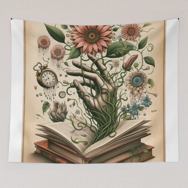 Item preview, botanical surrealist design designed and sold by Dominika Farkašová.