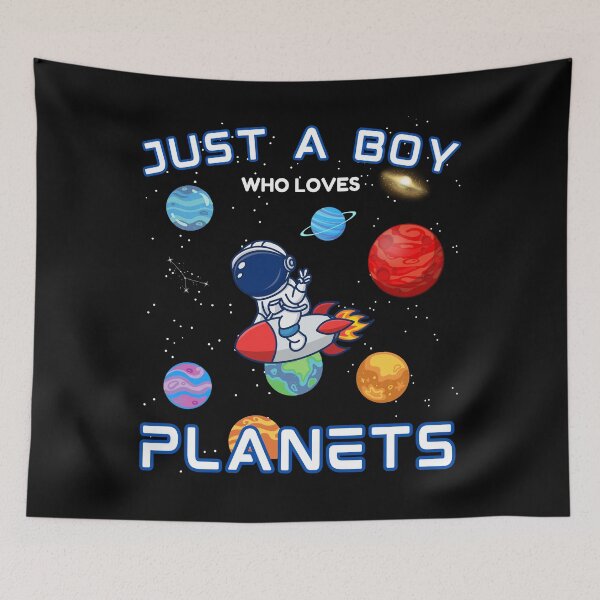 Item preview, Just A Boy Who Loves Planets Astronaut Lover designed and sold by thebest-2studio.