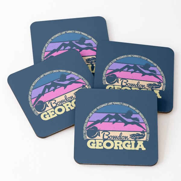 Item preview, Bowden Georgia Sunset Retro Vintage Local Pride Logo designed and sold by CRHPOD20.