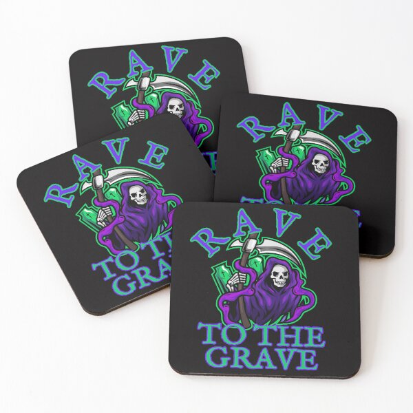 Item preview, Rave to the Grave designed and sold by PitchBlackIcon.