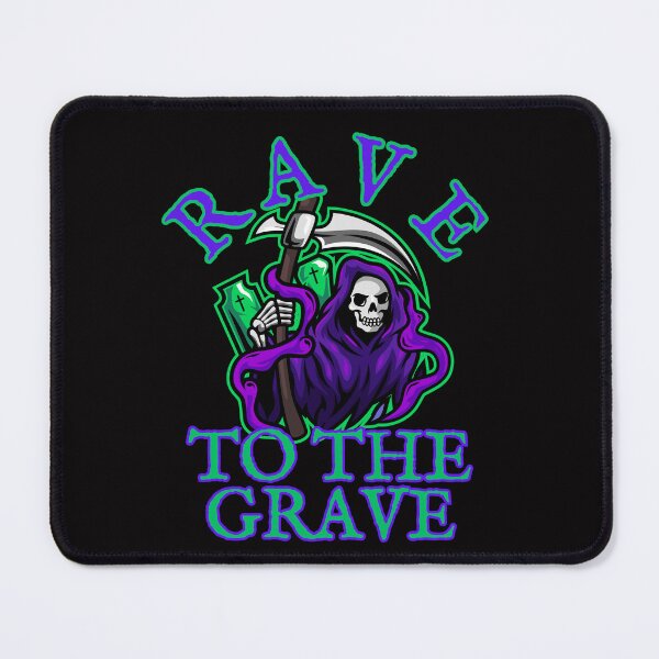 Item preview, Rave to the Grave designed and sold by PitchBlackIcon.