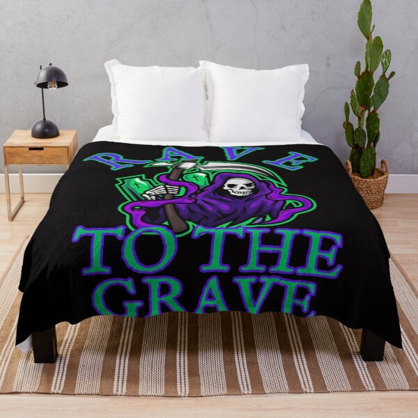 Item preview, Rave to the Grave designed and sold by PitchBlackIcon.