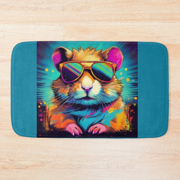 Item preview, Halftone Kick Ass Hamster  designed and sold by Boxing Kangaroo Retail Company.