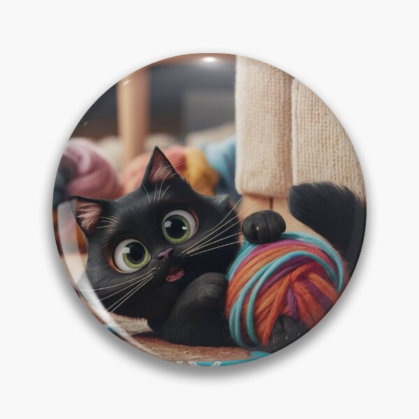 Item preview, Messy cat - Tuft of wool designed and sold by lavka-xd.