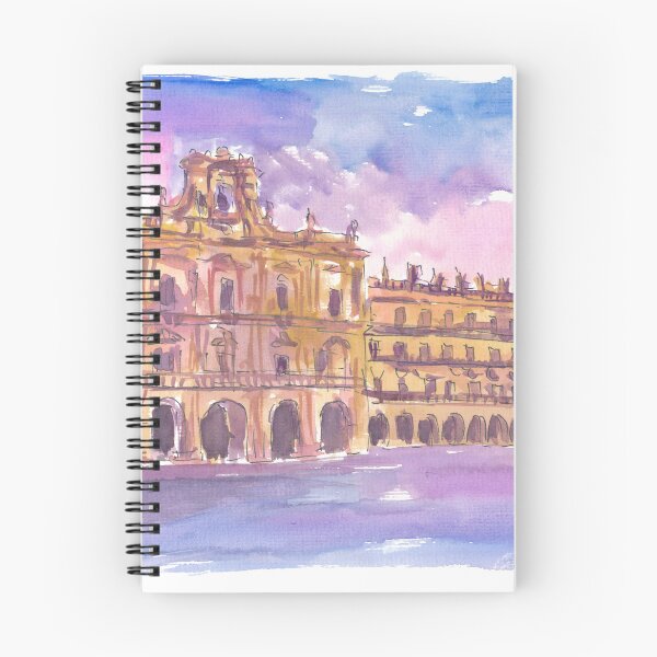 Item preview, Salamanca Plaza Mayor Early Evening in Castile and León designed and sold by artshop77.