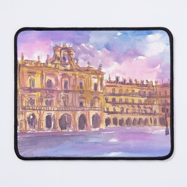 Item preview, Salamanca Plaza Mayor Early Evening in Castile and León designed and sold by artshop77.