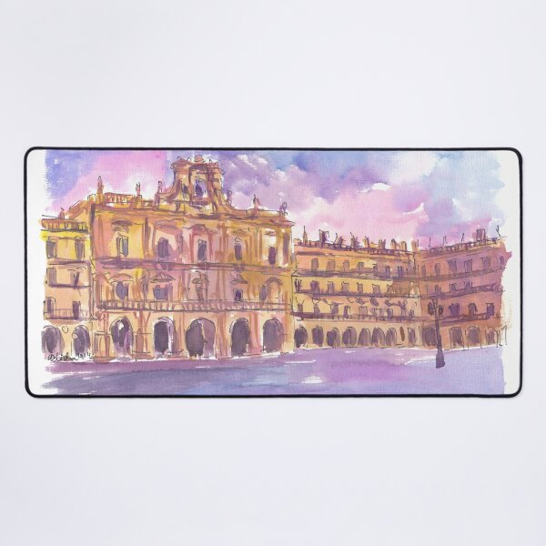 Item preview, Salamanca Plaza Mayor Early Evening in Castile and León designed and sold by artshop77.