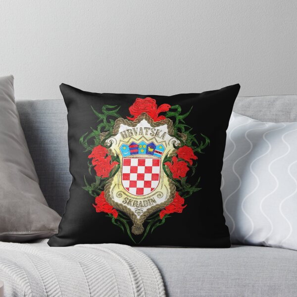 Item preview, Coat Of Arms With Roses And The Name Of The City "Skradin" designed and sold by MC Art Studio.