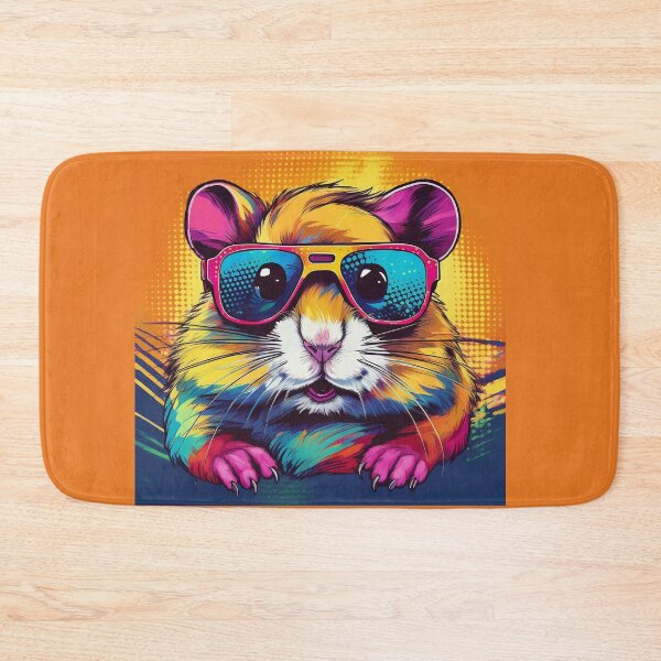 Item preview, Halftone Kick Ass Hamster  designed and sold by Boxing Kangaroo Retail Company.