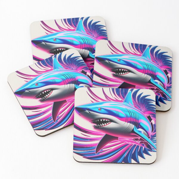 Item preview, Neon Shark designed and sold by StickersRyous.